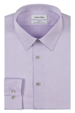 Calvin Klein Steel Slim Fit Non-Iron Dress Shirt - Lilac