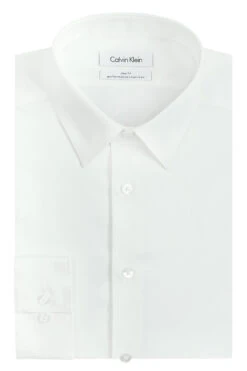 Calvin Klein Steel Slim Fit Non-Iron Dress Shirt - White