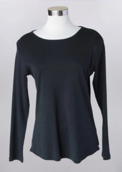 Keren Hart Long Sleeve Basic Crew Tee