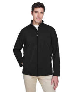 Men's Two-Layer Fleece Bonded Soft Shell Jacket -Best Clothing Store Men s Two Layer Fleece Bonded Soft Shell Jacket BLACK 1 77940.1710860880