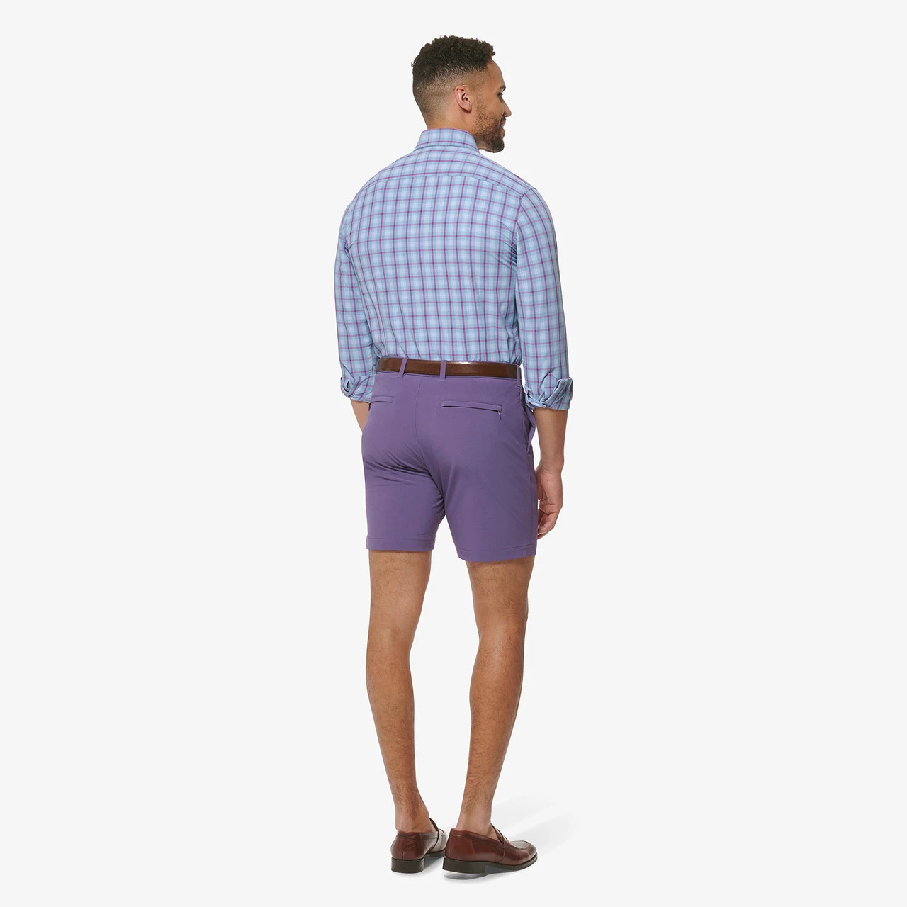 Mizzen And Main Ashley Blue Plaid Dress Shirt 4 Mizzen And Main Ashley Blue Plaid Dress Shirt - Image 4