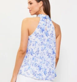 Skies Are Blue Pleated Halter Top -Best Clothing Store Skies are Blue Pleated Halter Top FRENCHBL 2 00899.1715707801