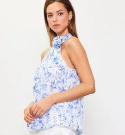 Skies Are Blue Pleated Halter Top -Best Clothing Store Skies are Blue Pleated Halter Top FRENCHBL 3 31164.1715707802