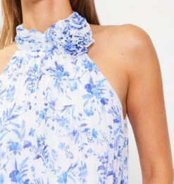 Skies Are Blue Pleated Halter Top -Best Clothing Store Skies are Blue Pleated Halter Top FRENCHBL 4 15354.1715707803